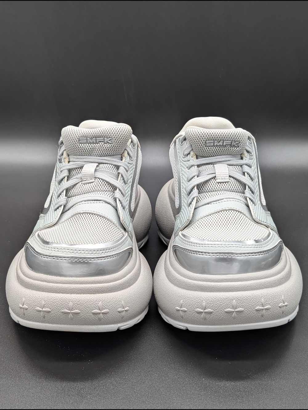 SMFK Chunky Silver Gray Sneakers